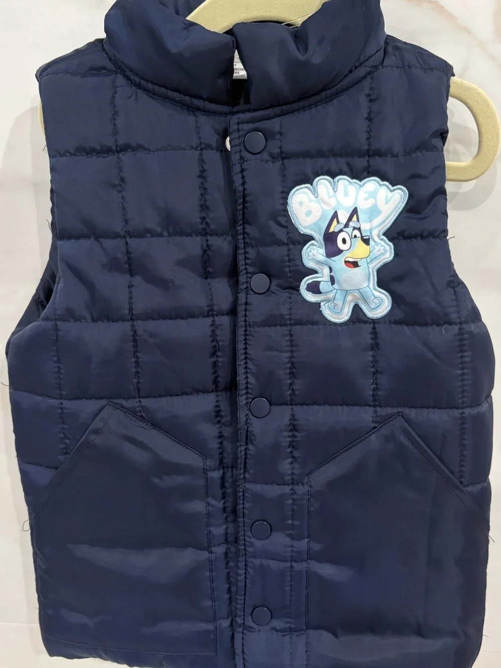 Bluey navy quilted